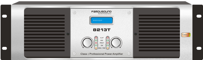 FAMOUSOUND 8000T系列,创造K歌娱乐先锋! >> 运用超I类核心输出技术,结合传统的工频电源,细腻、力度、安静,营造针对娱乐空间的美妙音质; >> 专利的光控音量控制技术,大幅提高本底噪音指标,令音色更宽广纯正; >> 综合的LED显示器可以显示完整的机器状态,随时跟踪功放的散热温度和电平; >> 全面采用顶级音频芯片,整机具备智能全方位电子电路高速保护; >> AI、SMD、波峰和回流焊接和ICT等自动化制程